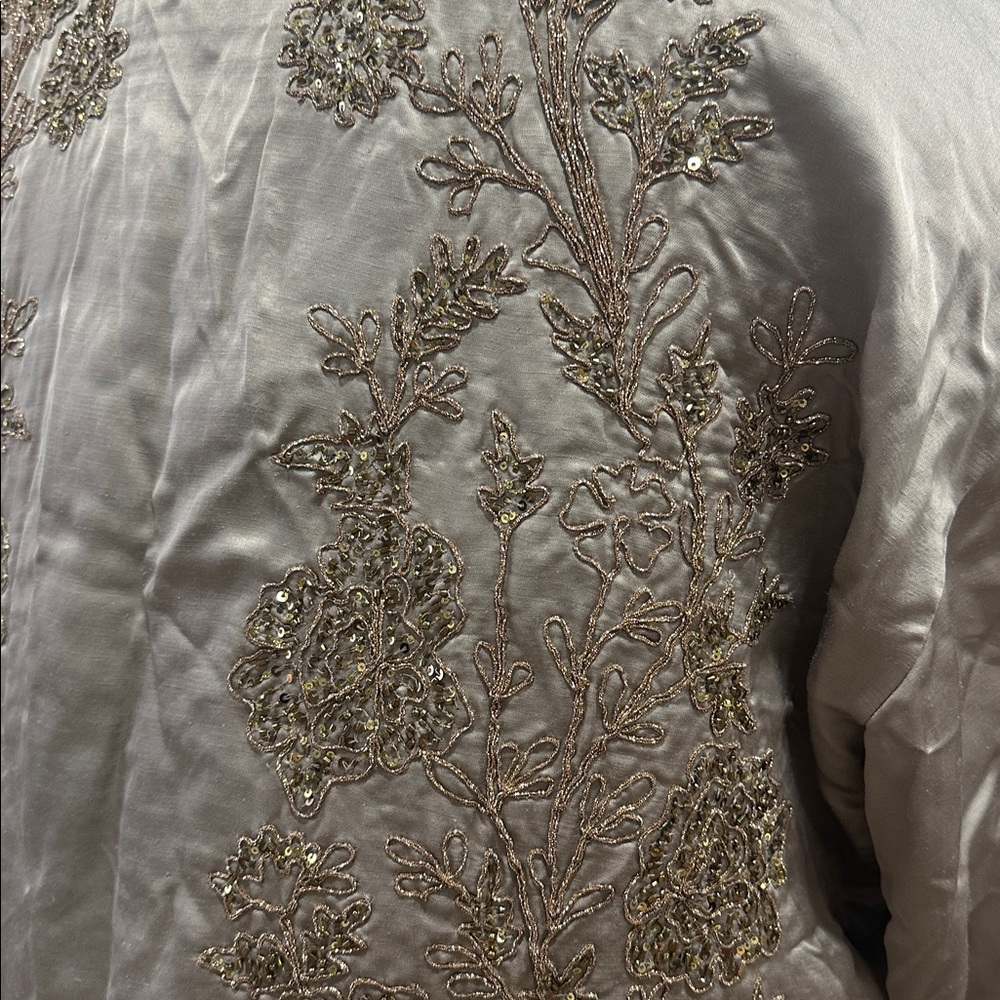 Zara Limited Edition Embroidered Beaded Kimono with Fringe (xs-s) runs large - Picture 13 of 13